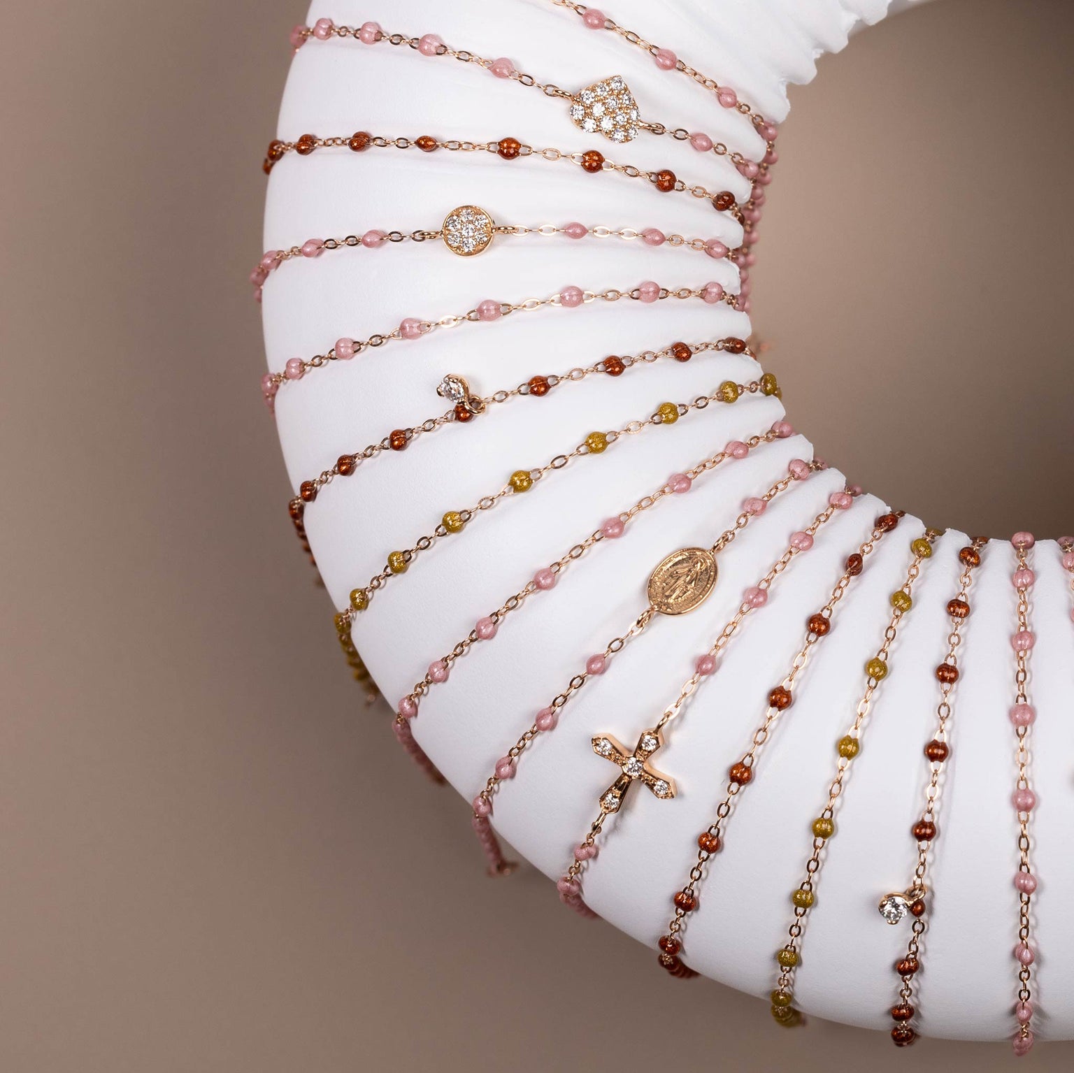 Gigi Clozeau - Bracelet fauve Classique Gigi, or jaune, 15 cm