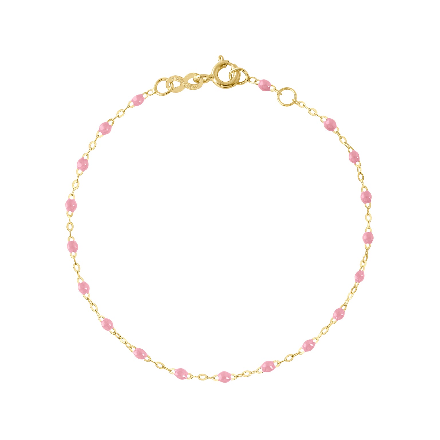 Gigi Clozeau - Baby Classic Gigi Fuchsia bracelet, Yellow Gold, 13 cm