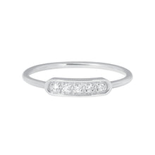 Gigi Clozeau - Bague Ama, 5 diamants, or blanc, T 53