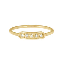 Gigi Clozeau - Bague Ama, 5 diamants, or jaune, T 50