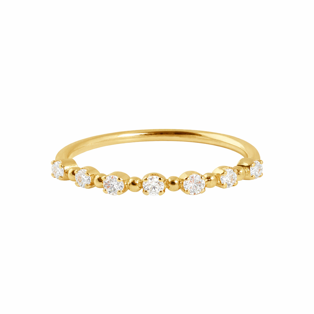 Gigi Clozeau - Bague Classique Gigi, 7 diamants, or jaune, T 50