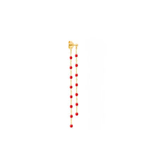 Gigi Clozeau - Boucle d'oreille unique Dansantes Classique Gigi coquelicot, or jaune