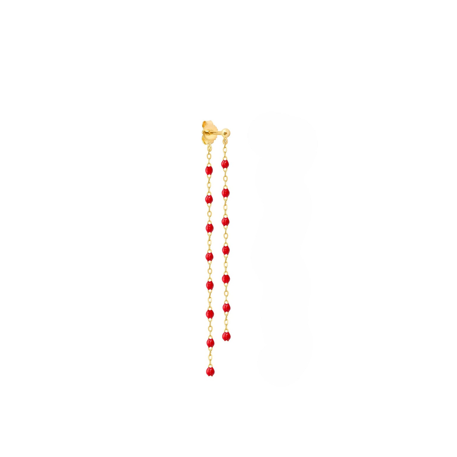 Gigi Clozeau - Boucle d'oreille unique Dansantes Classique Gigi coquelicot, or jaune