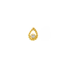 Gigi Clozeau - Boucle d'oreille unique Lucky Lotus, diamant, or jaune
