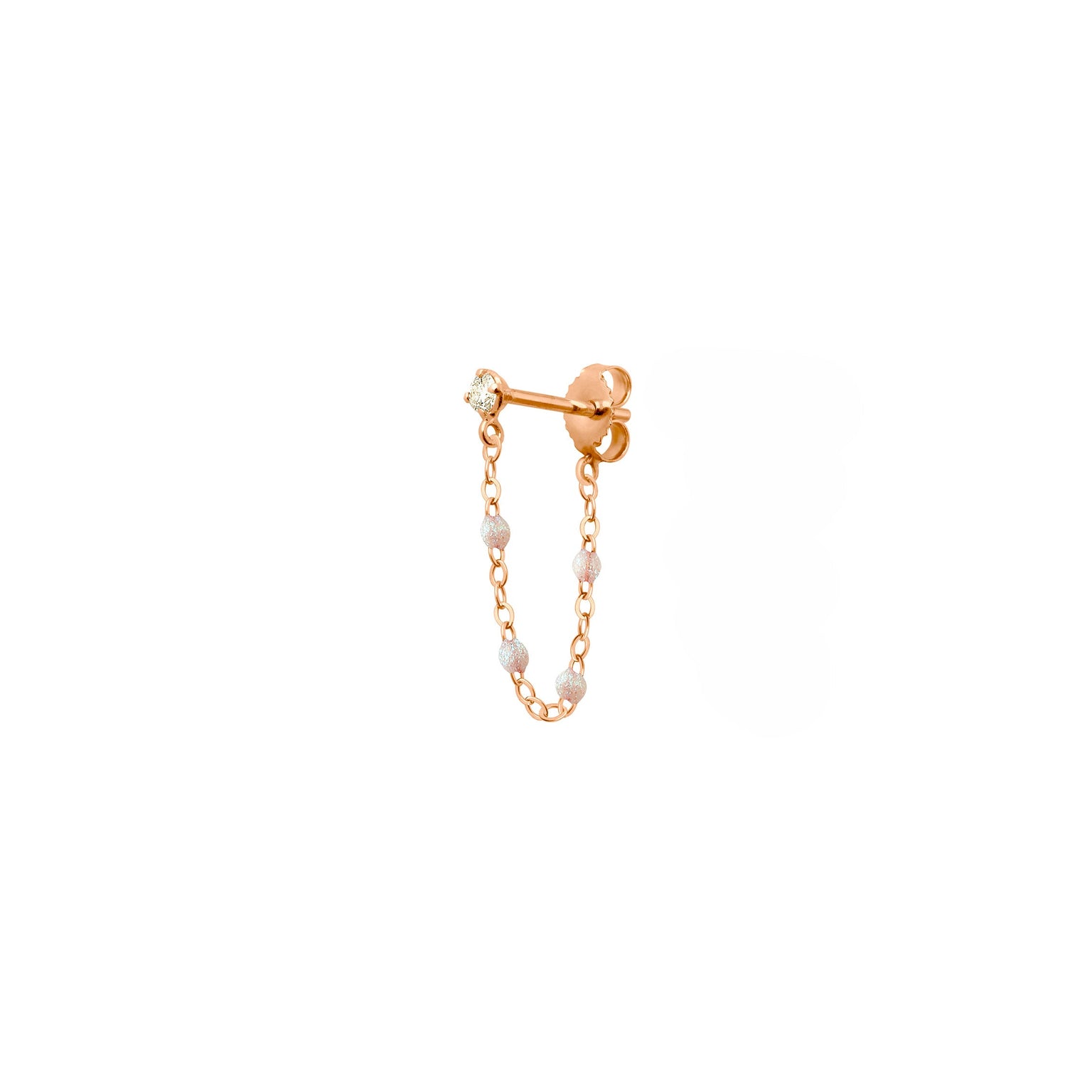 Gigi Clozeau - Boucle d'oreille unique opale Gigi Suprême, or rose, diamant