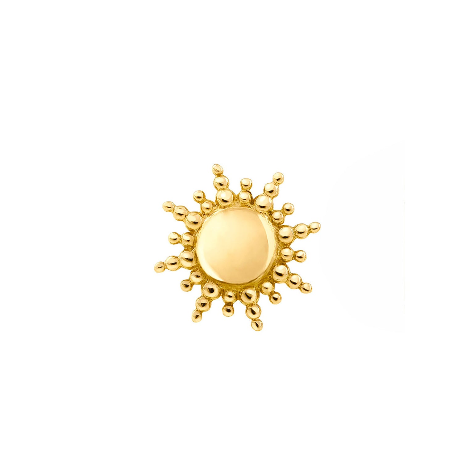Gigi Clozeau - Boucle d'oreille unique Soleil, or jaune