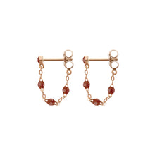 Gigi Clozeau - Boucles d'oreilles moka Classique Gigi, or rose