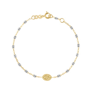 Gigi Clozeau - Bracelet argent Madone, or jaune, 17 cm 