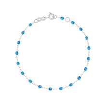 Gigi Clozeau - Bracelet azur Classique Gigi, or blanc, 19 cm