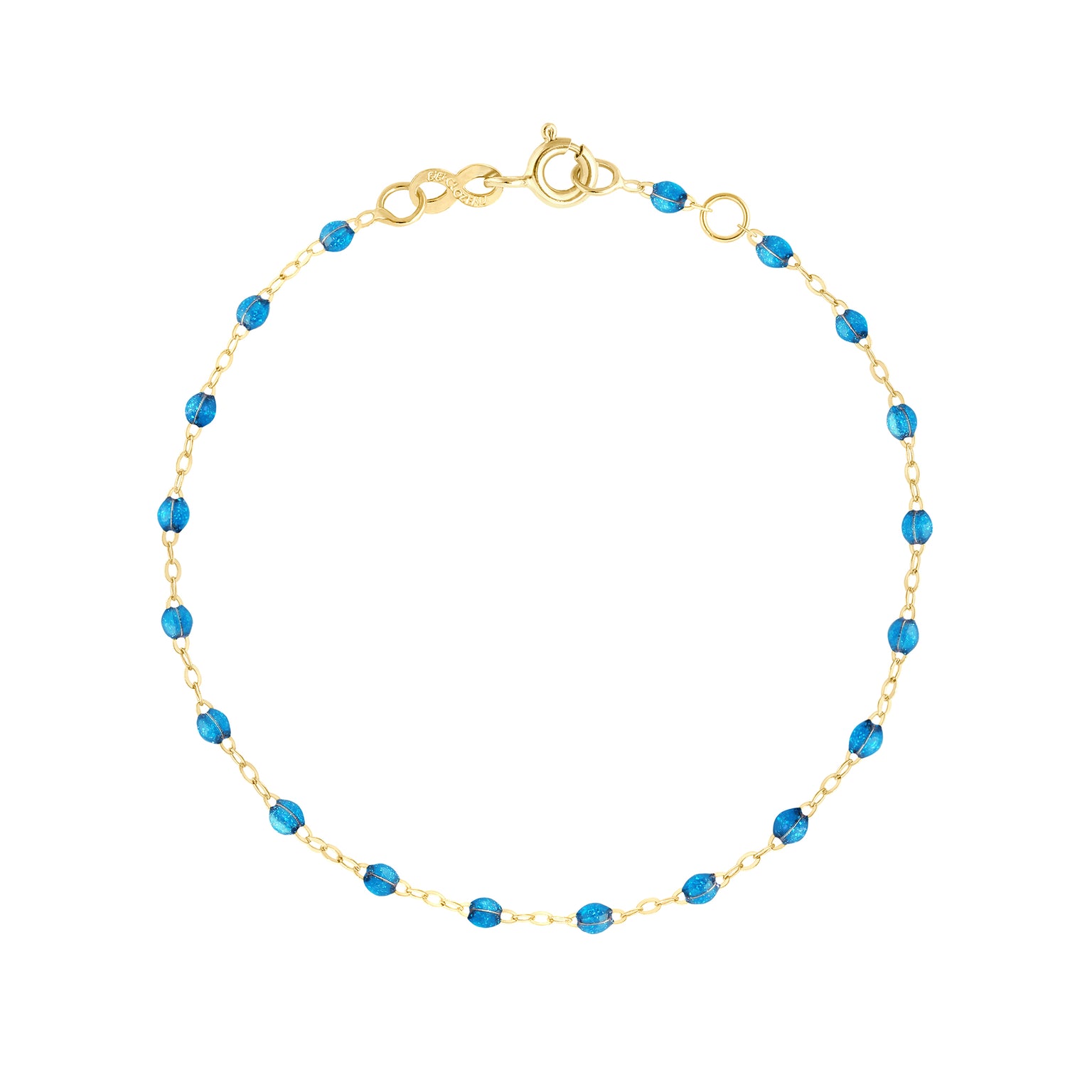 Gigi Clozeau - Bracelet azur Classique Gigi, or jaune, 13 cm