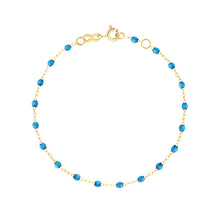 Gigi Clozeau - Bracelet azur Classique Gigi, or jaune, 15 cm
