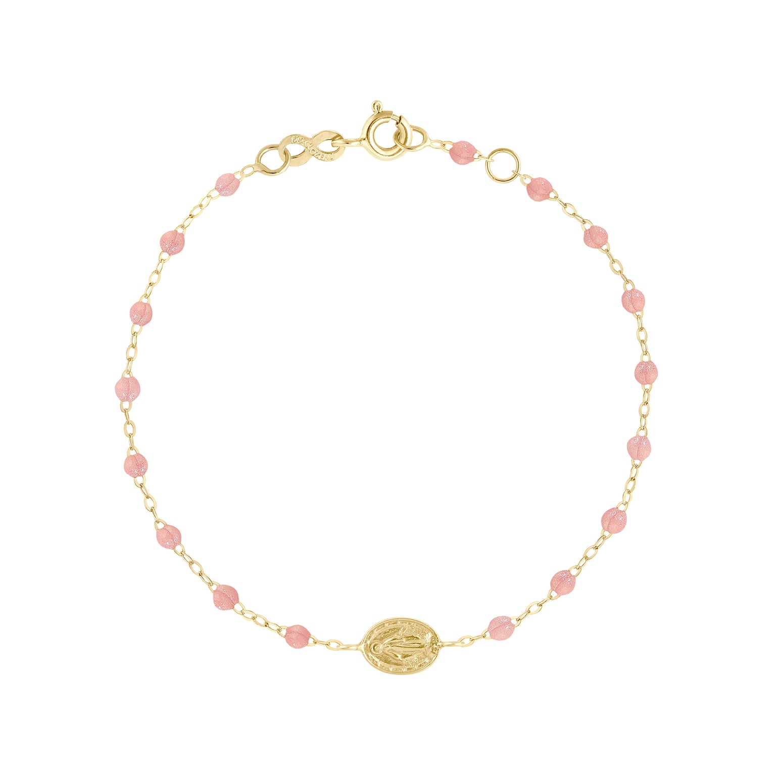 Gigi Clozeau - Bracelet blush Madone or jaune, 17 cm