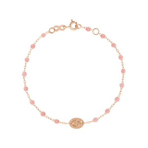 Gigi Clozeau - Bracelet blush Madone or rose, 17 cm
