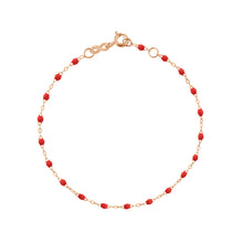 Gigi Clozeau - Bracelet coquelicot Classique Gigi, or rose, 24 cm
