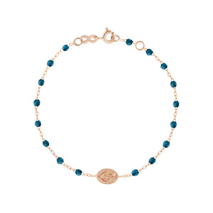 Gigi Clozeau - Bracelet jungle Madone or rose, 17 cm