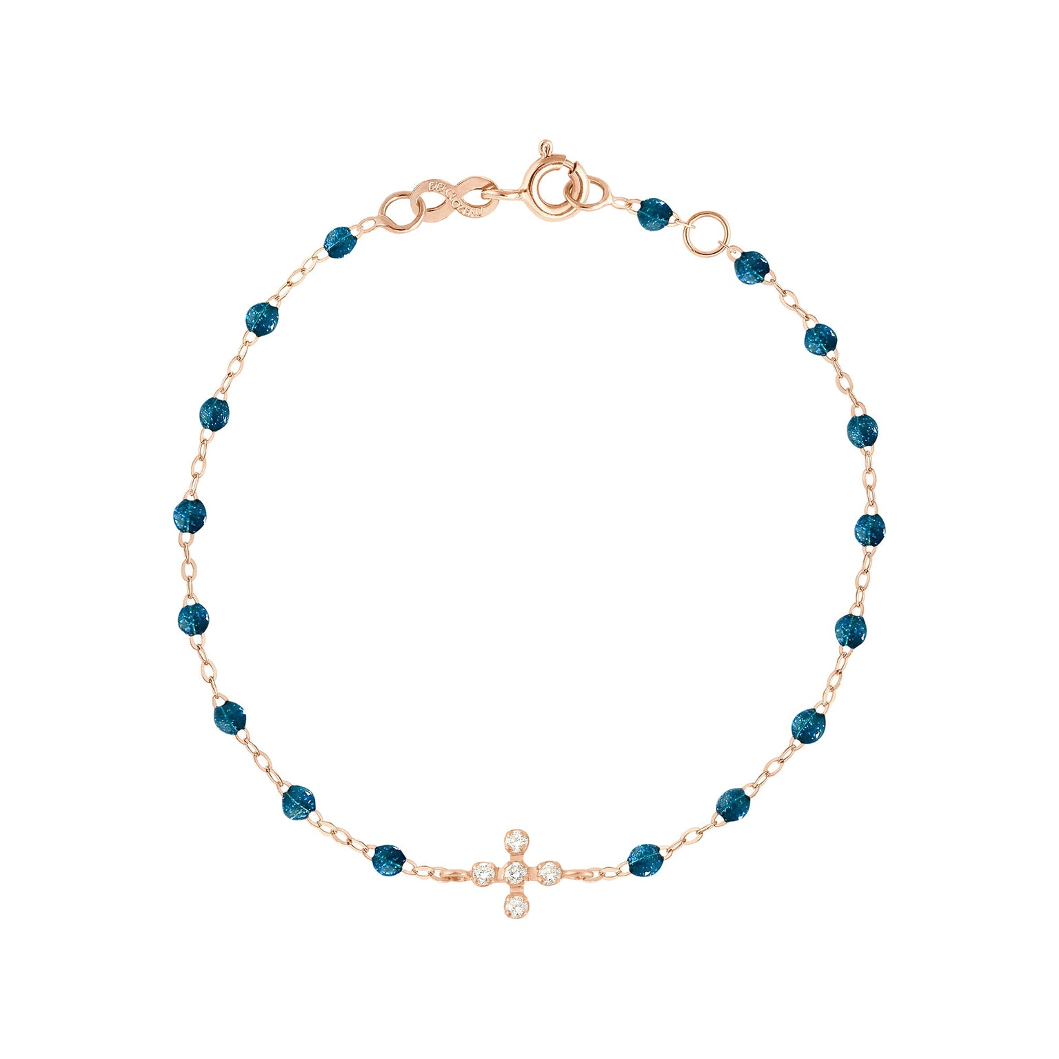 Gigi Clozeau - Bracelet jungle Spark diamants, or rose, 17 cm