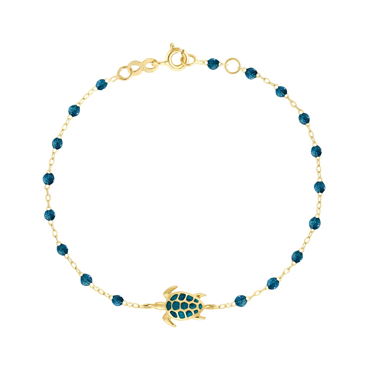 Gigi Clozeau - Bracelet jungle Tortue, or jaune, 17 cm