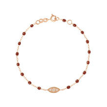 Gigi Clozeau - Bracelet moka Clin d’œil diamants, or rose, 17 cm