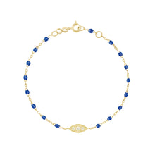 Gigi Clozeau - Bracelet prusse Clin d’œil diamants, or jaune, 17 cm