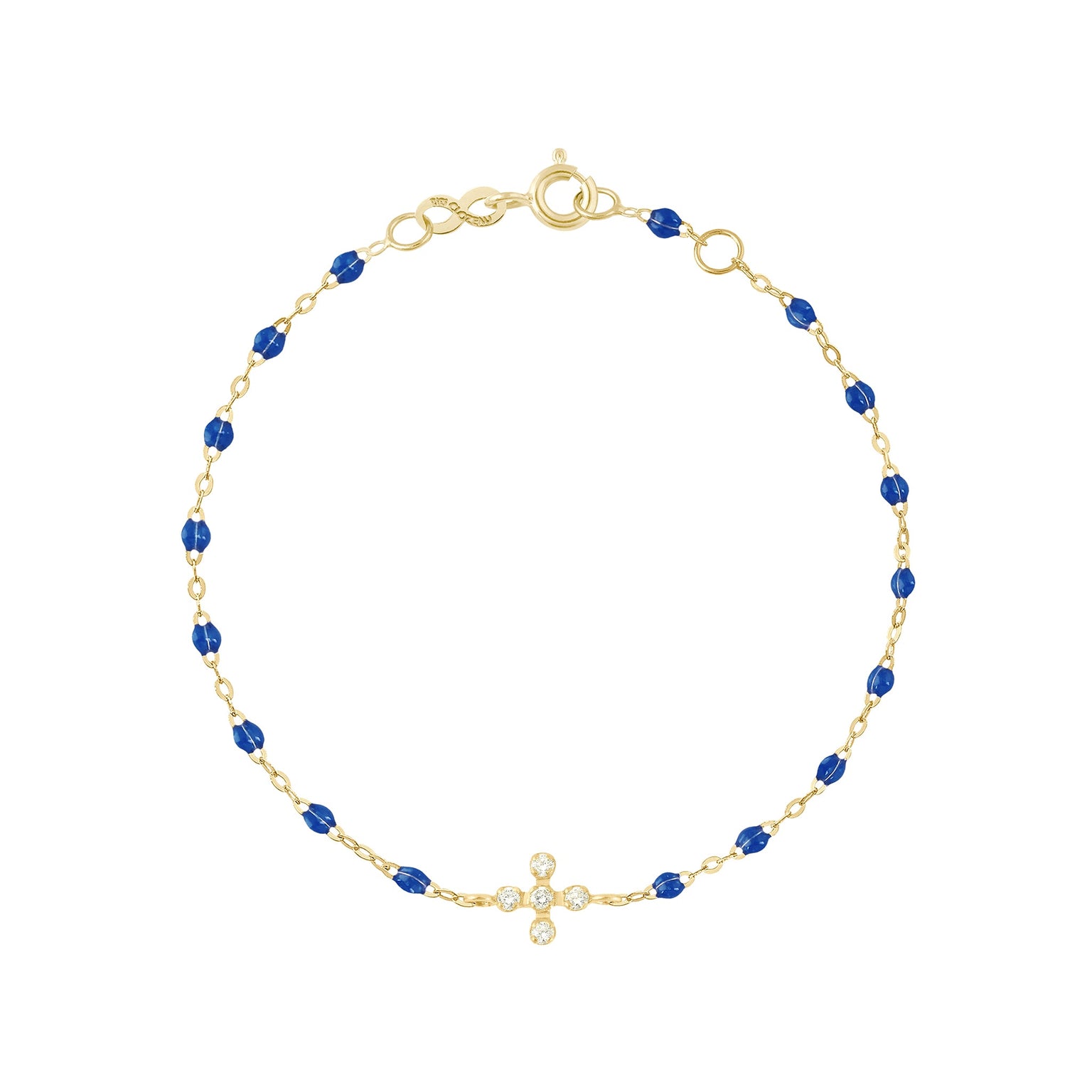 Gigi Clozeau - Bracelet prusse Spark diamants, or jaune, 17 cm