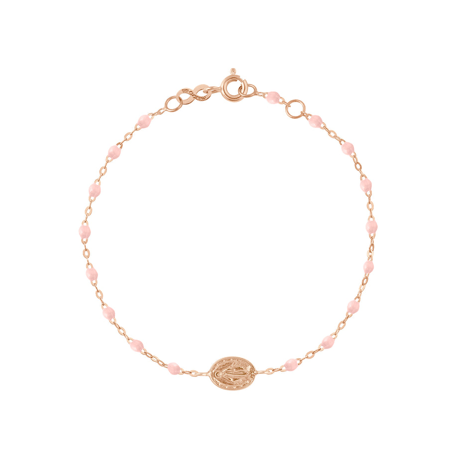 Gigi Clozeau - Bracelet rose bébé Madone or rose, 17 cm