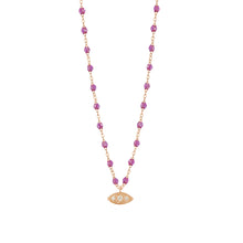 Gigi Clozeau - Collier galaxy Clin d’œil diamants, or rose, 42 cm
