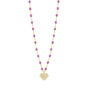 Gigi Clozeau - Collier galaxy In Love, diamants, or jaune, 42 cm