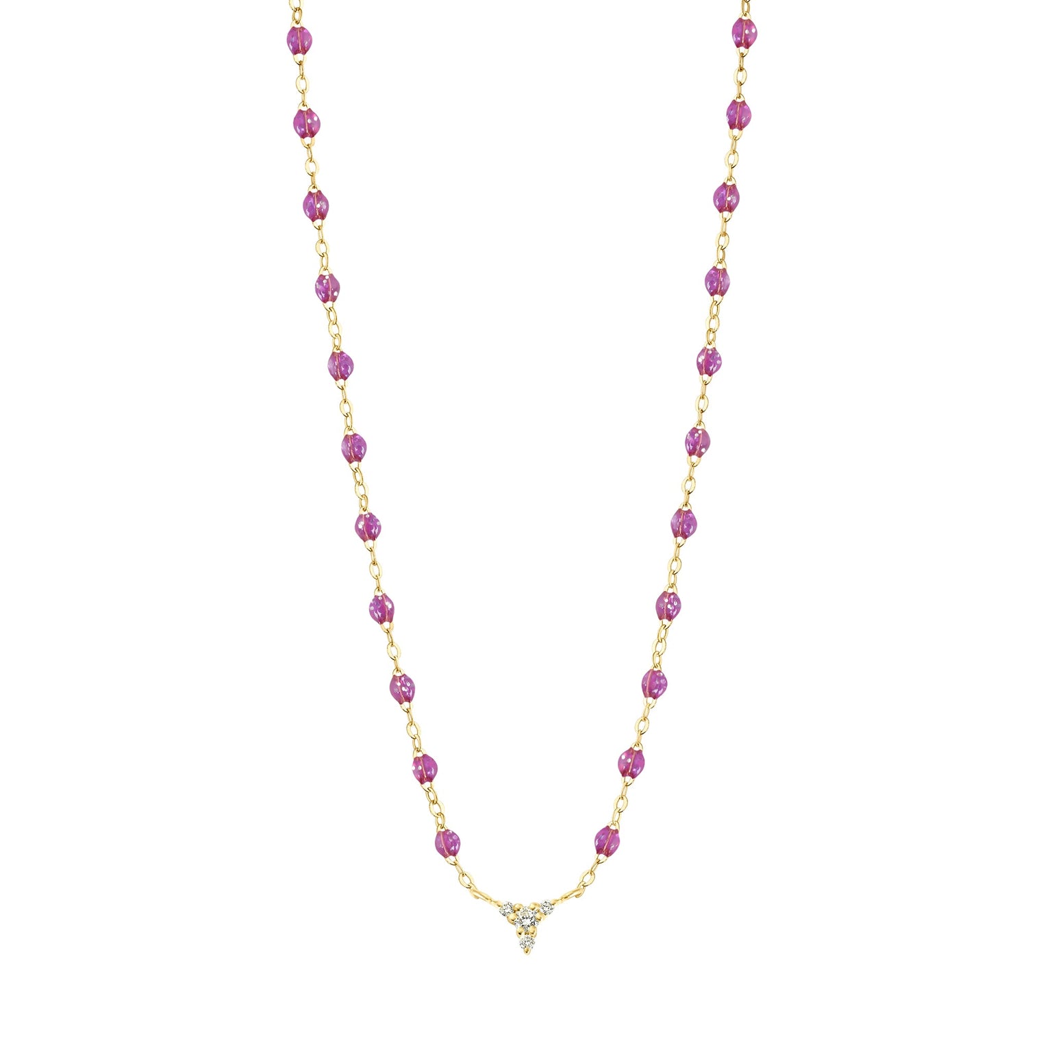 Gigi Clozeau - Collier galaxy petit Komos, diamants, or jaune, 42 cm