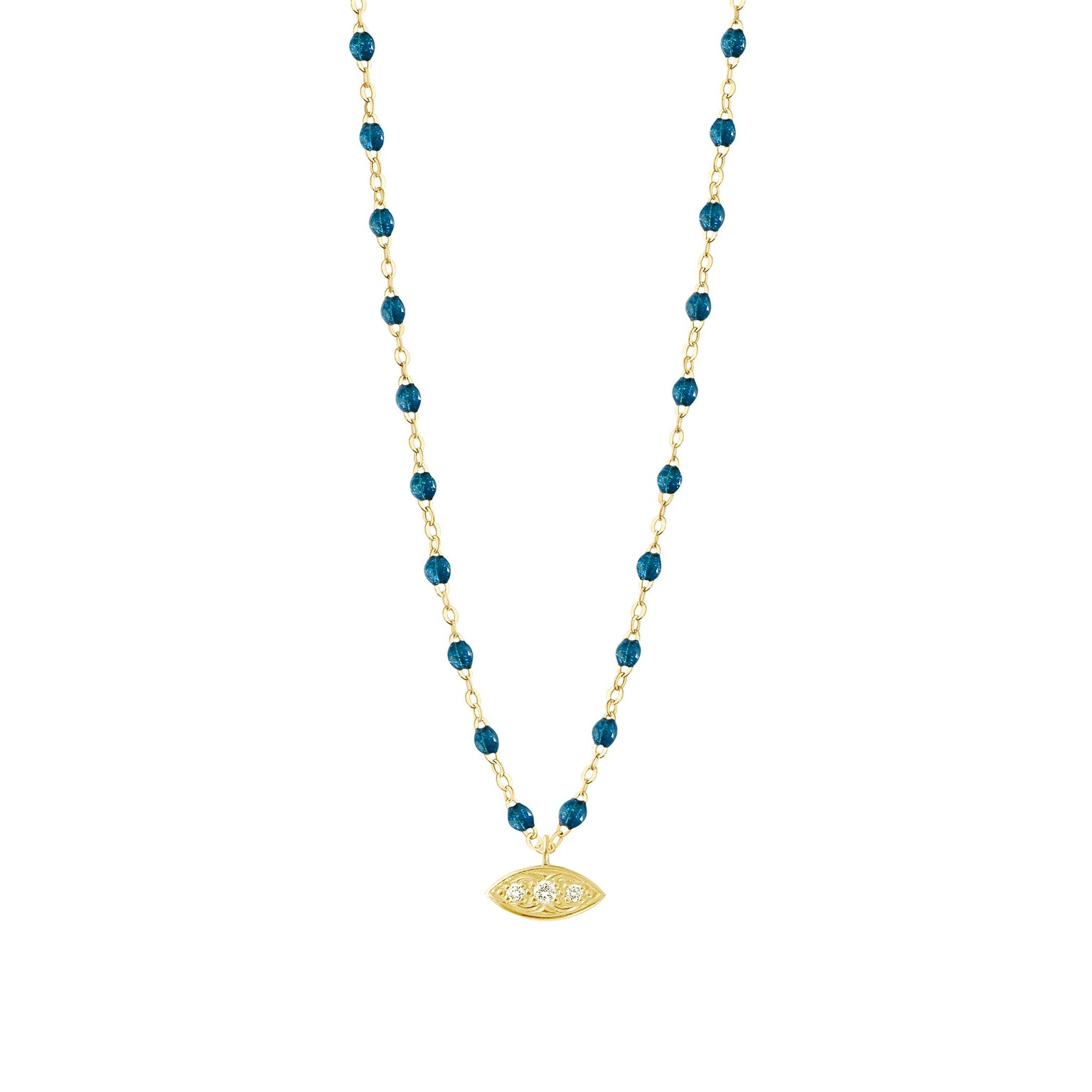Gigi Clozeau - Collier jungle Clin d’œil diamants, or jaune, 42 cm