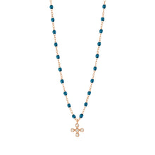 Gigi Clozeau - Collier jungle Spark diamants, or rose, 42 cm