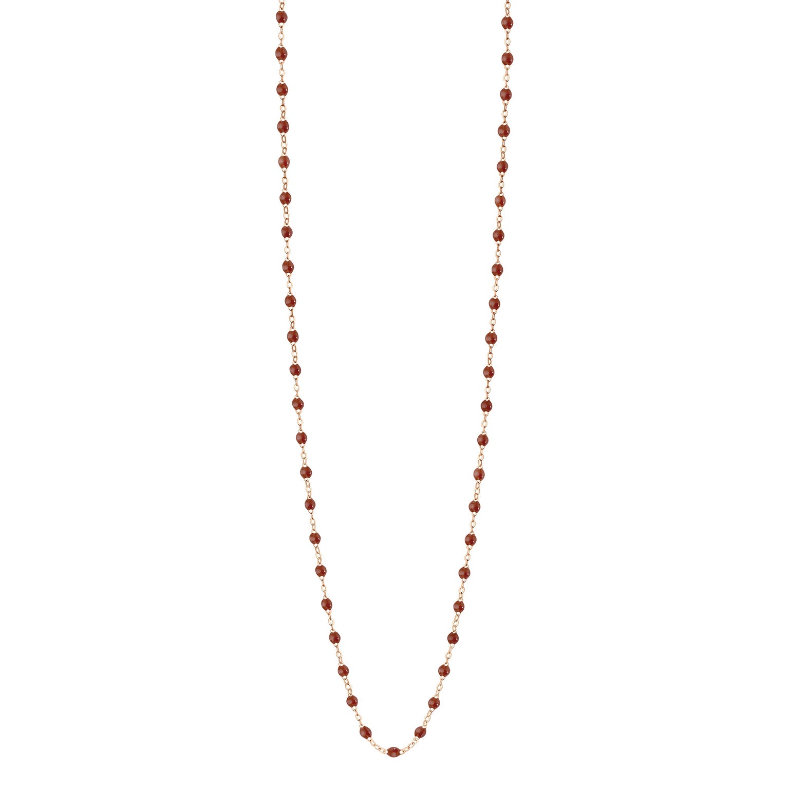 Gigi Clozeau - Collier moka Classique Gigi, or rose, 60 cm