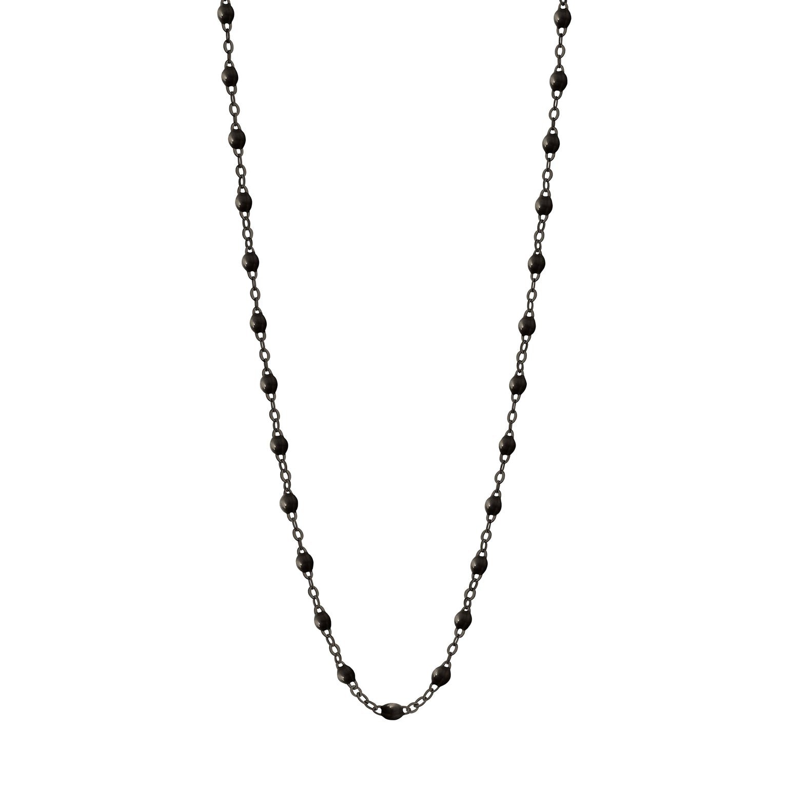 Gigi Clozeau - Collier noir Classique Gigi, or noir, 60 cm
