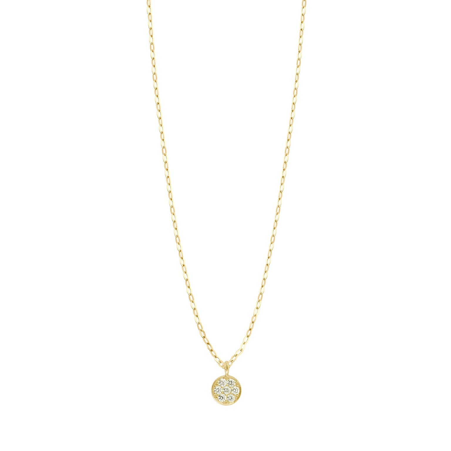 Gigi Clozeau - Collier Pure Gigi Puce, diamants, or jaune, 42 cm