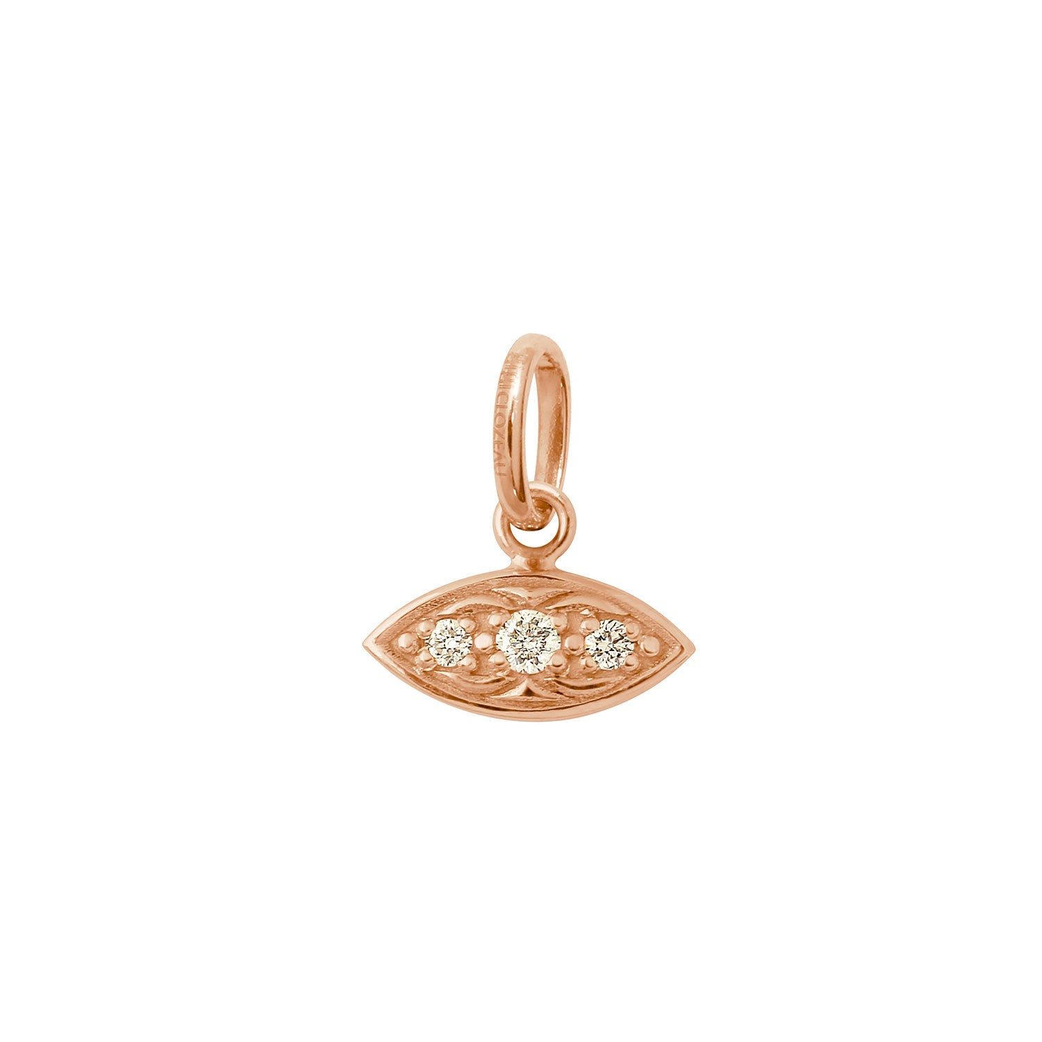 Gigi Clozeau - Pendentif Clin d’œil diamants, or rose