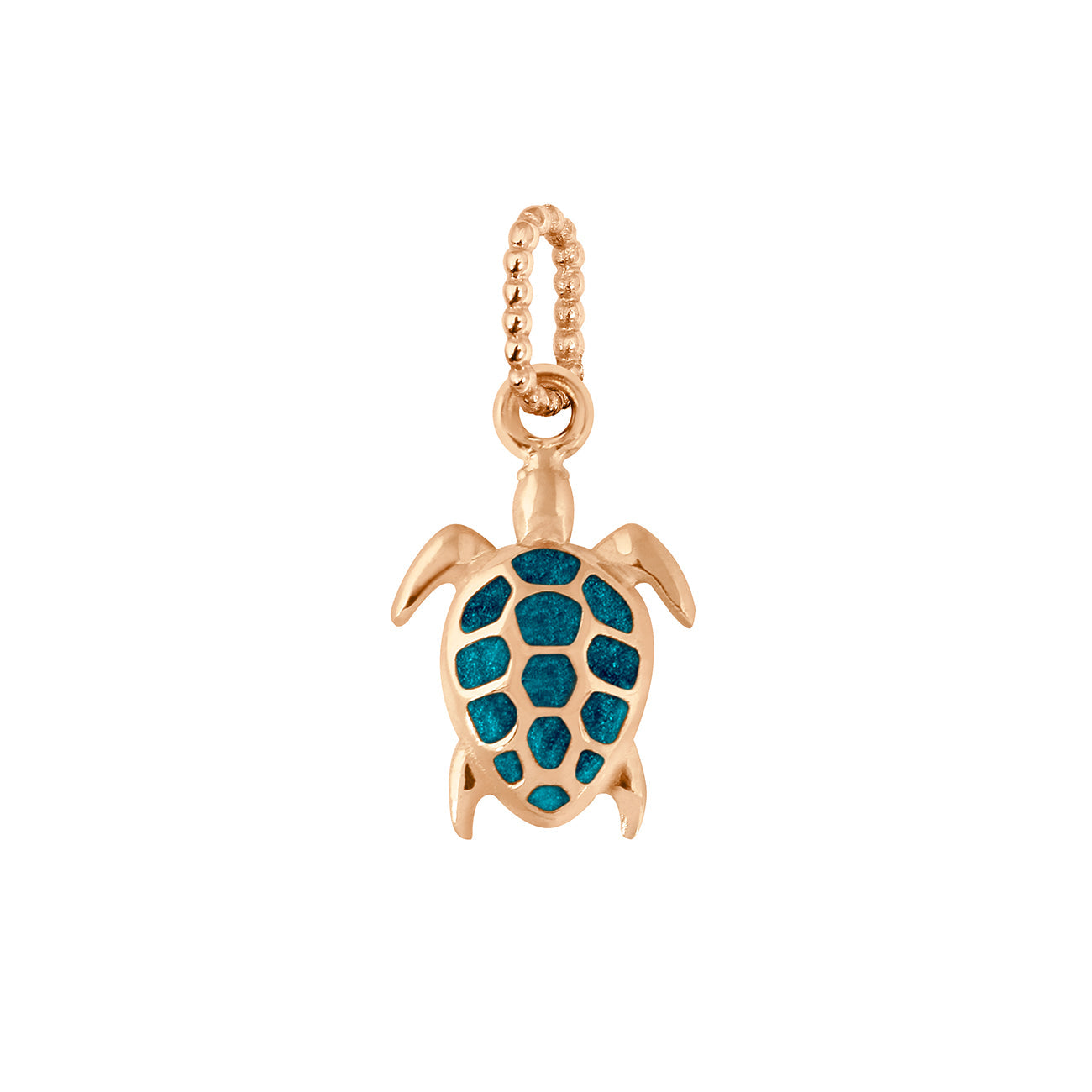 Gigi Clozeau - Pendentif jungle Tortue, or rose