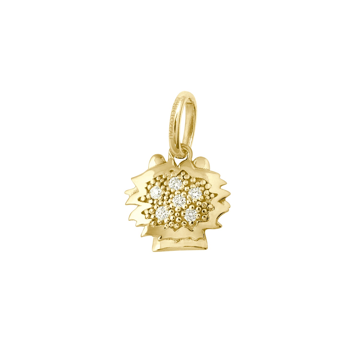Gigi Clozeau - Pendentif Lion, or jaune, diamants