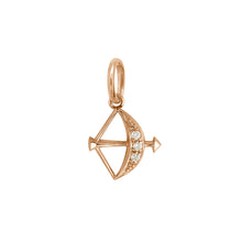 Gigi Clozeau - Pendentif Sagittaire, or rose, diamants