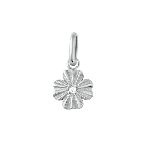 Gigi Clozeau - Pendentif Trèfle Lumière, diamant, or blanc