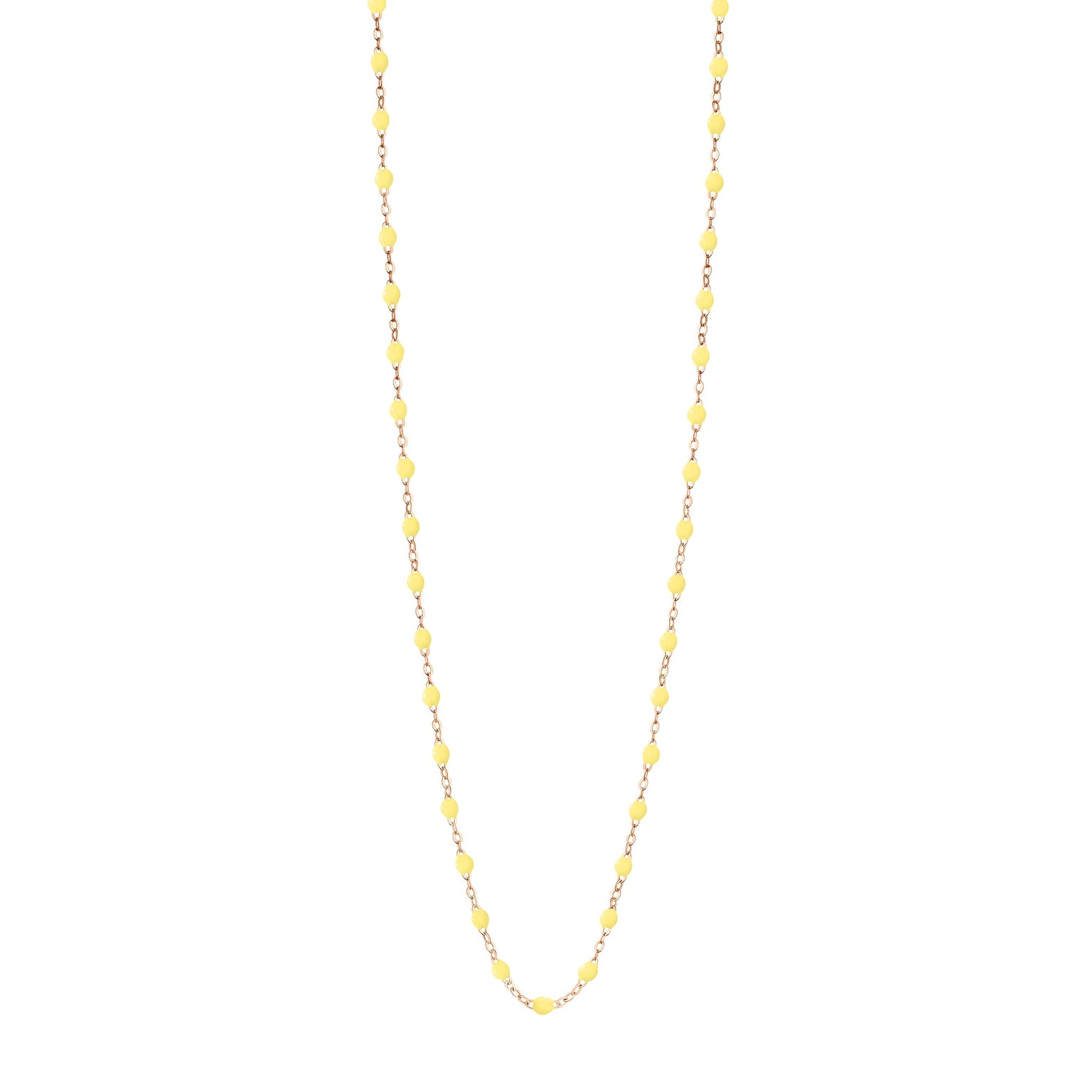 Gigi Clozeau - Sautoir mimosa Classique Gigi, or rose, 86 cm