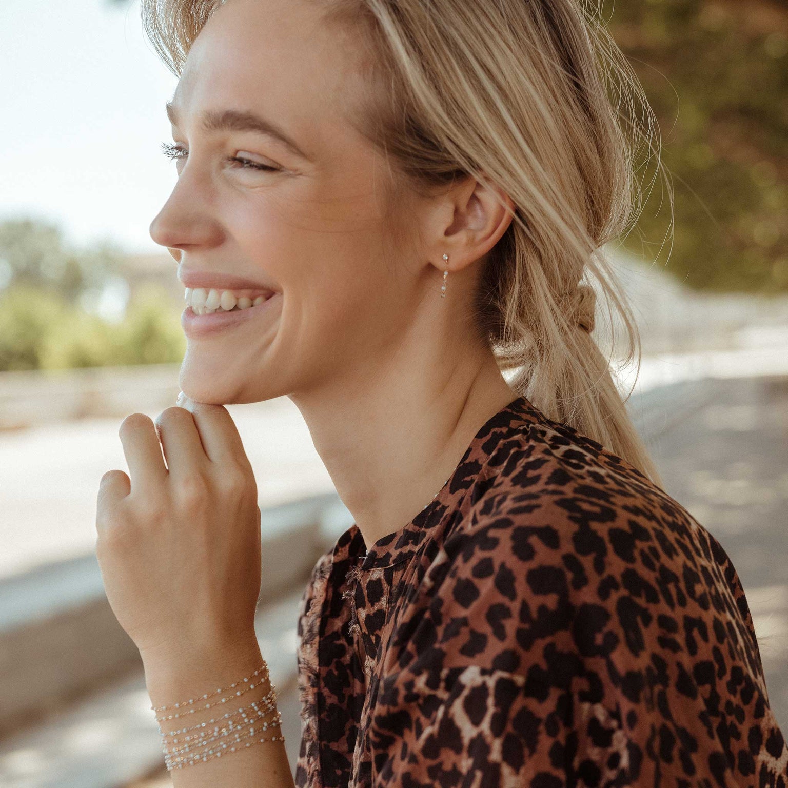 Gigi Clozeau - Boucles d'oreilles opale Gigi Suprême, or jaune, diamants