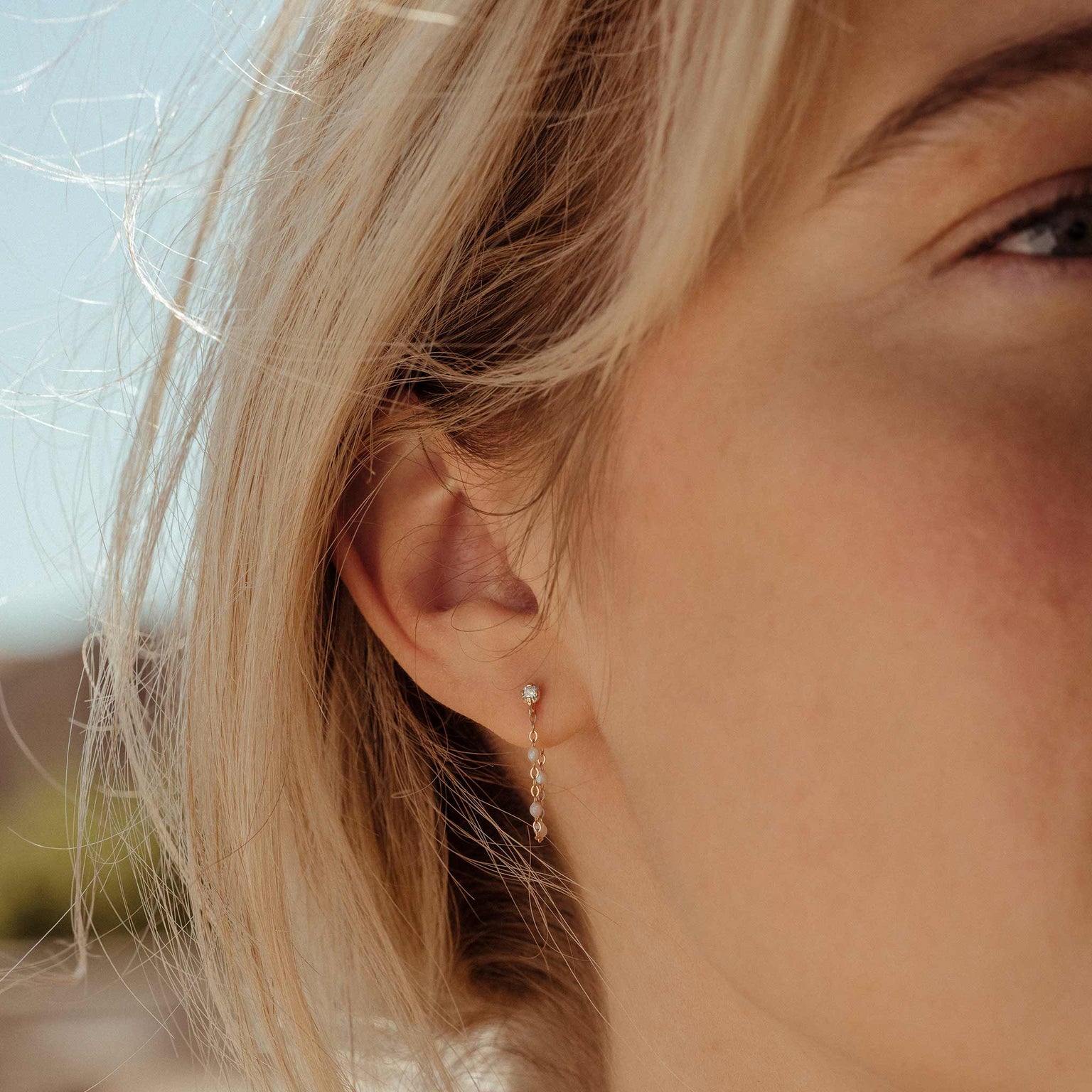 Gigi Clozeau - Boucles d'oreilles opale Gigi Suprême, or rose, diamants