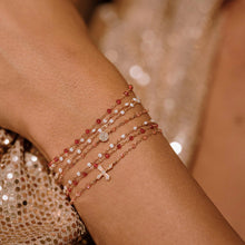 Gigi Clozeau - Bracelet rosée Puce diamants, or jaune, 17 cm