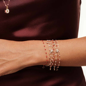 Gigi Clozeau - Bracelet rubis Classique Gigi, or jaune, 19 cm