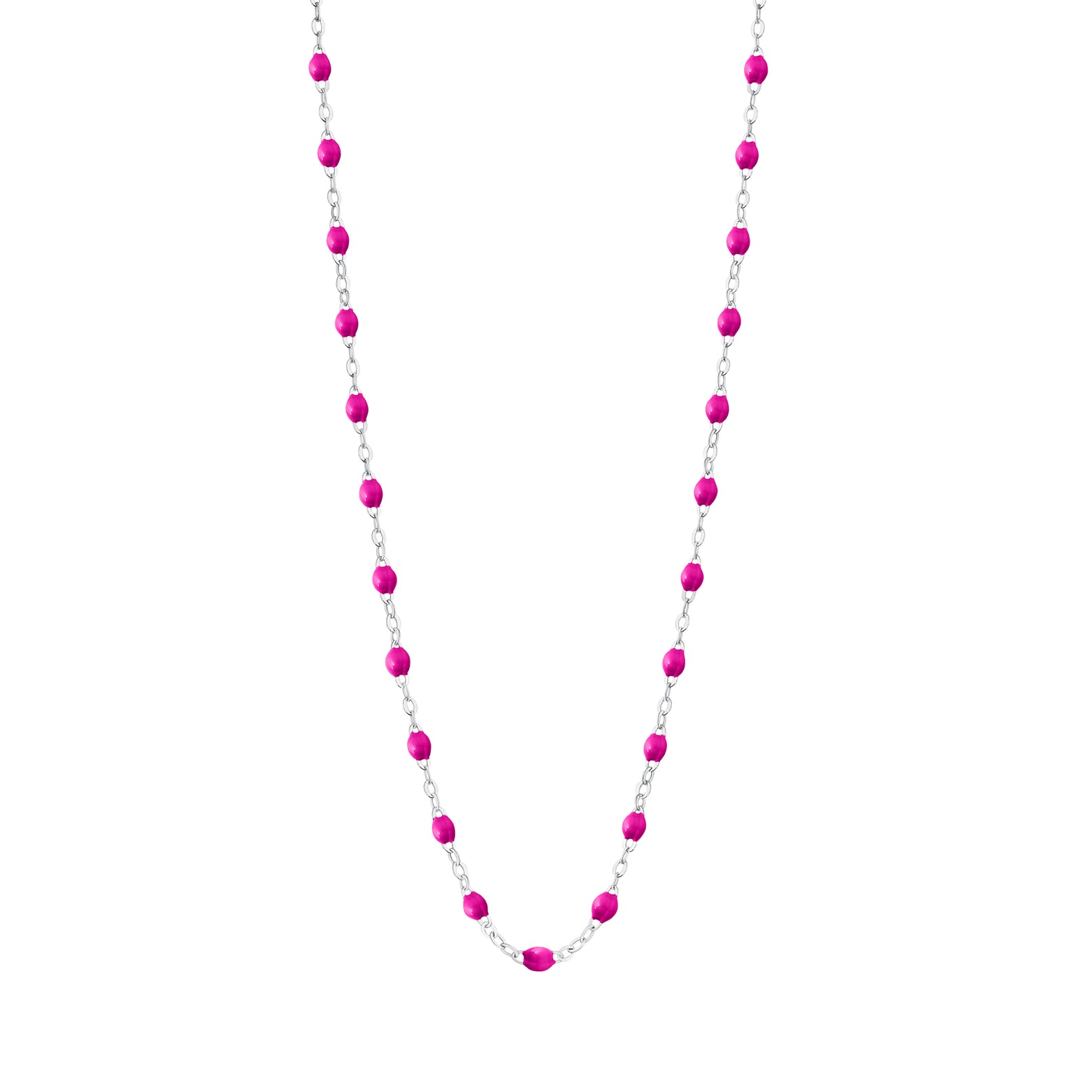 Gigi Clozeau - Collier bonbon Classique Gigi, or blanc, 42 cm