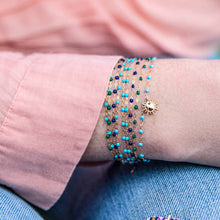 Gigi Clozeau - Bracelet émeraude Classique Gigi, or rose, 17 cm