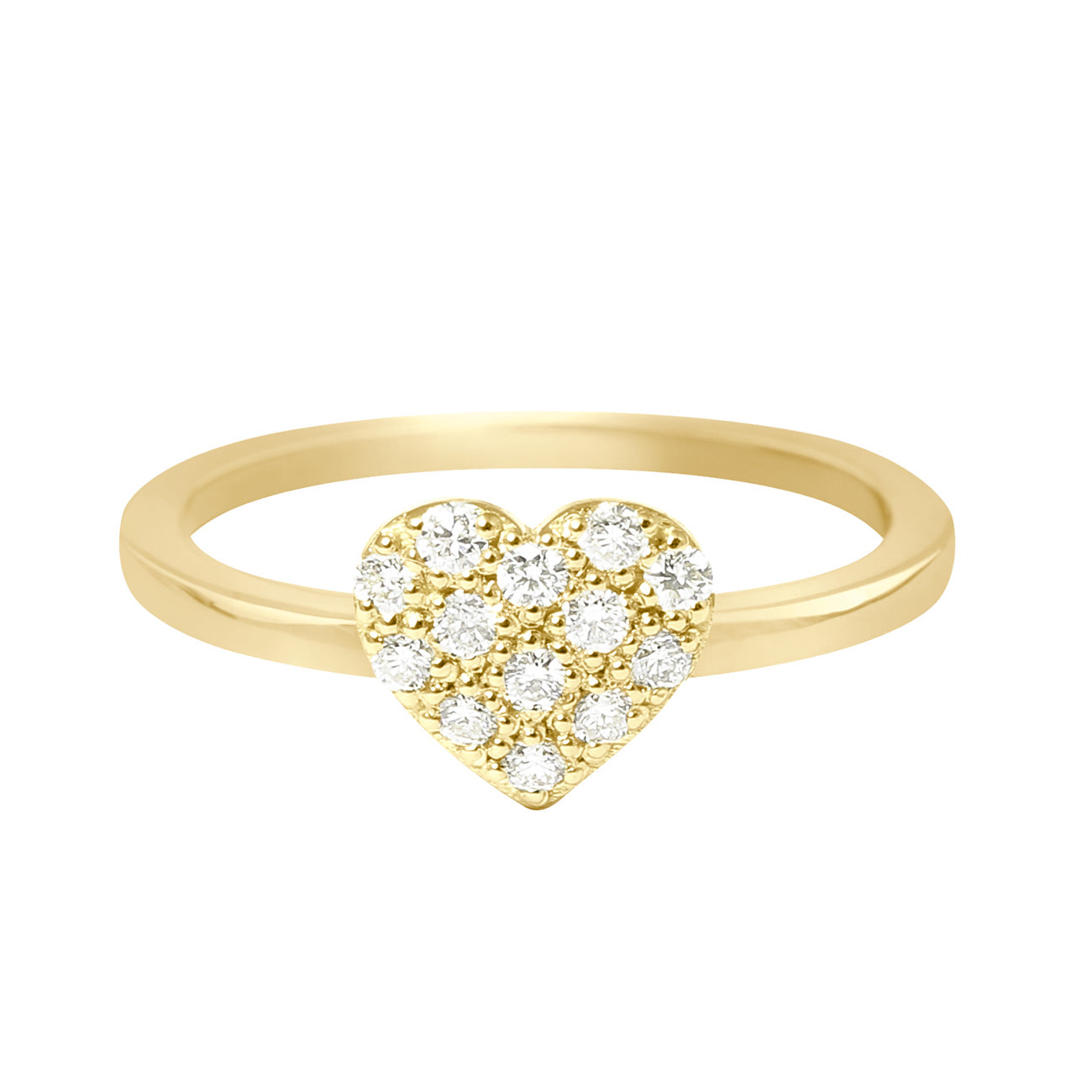 Gigi Clozeau - Bague In Love, diamants, or jaune, T 51