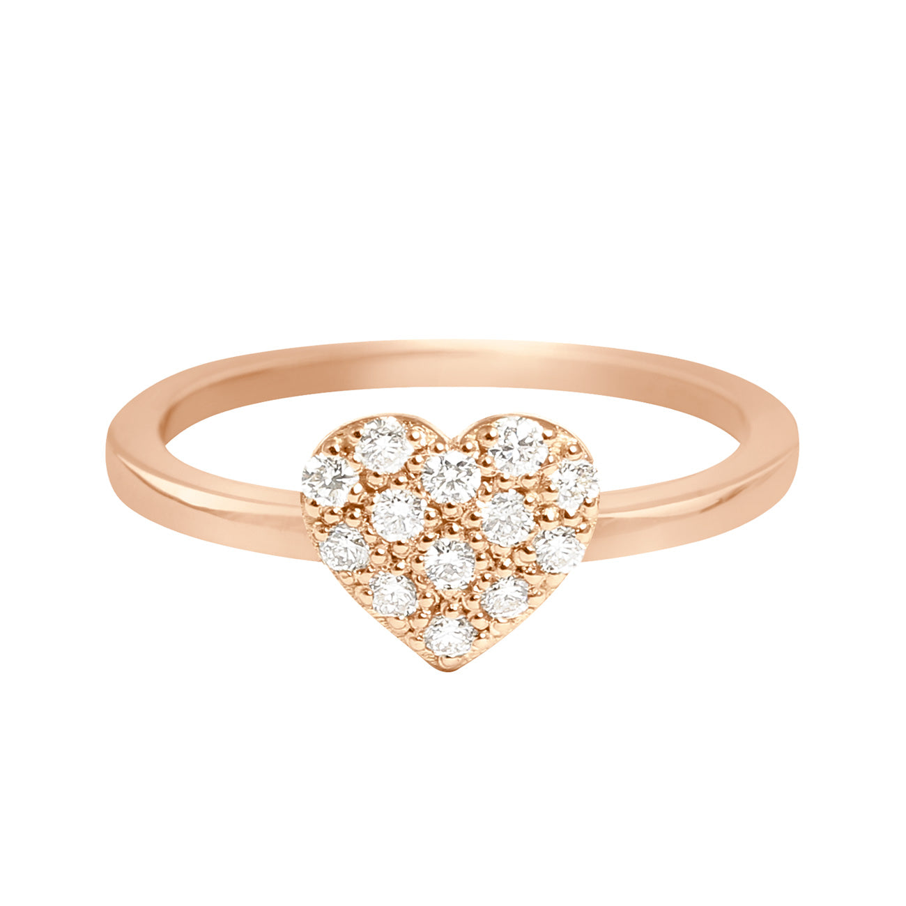 Gigi Clozeau - Bague In Love, diamants, or rose, T 54