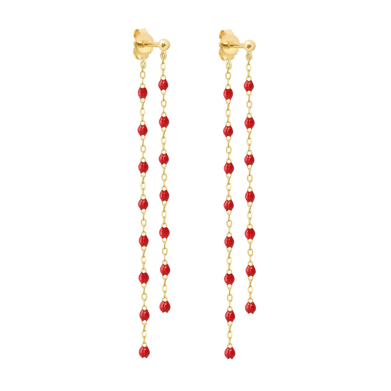 Gigi Clozeau - Boucles d'oreilles Dansantes Classique Gigi coquelicot, or jaune