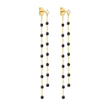 Gigi Clozeau - Boucles d'oreilles Dansantes Classique Gigi noire, diamants, or jaune