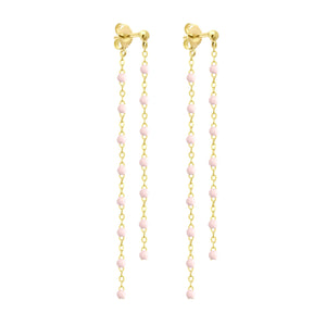 Gigi Clozeau - Boucles d'oreilles Dansantes Classique Gigi rose bébé, or jaune